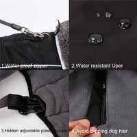 HKM-3270461 Thick Warm Dog Vest - Waterproof, Reflective, Adjustable for Small to Large Breeds