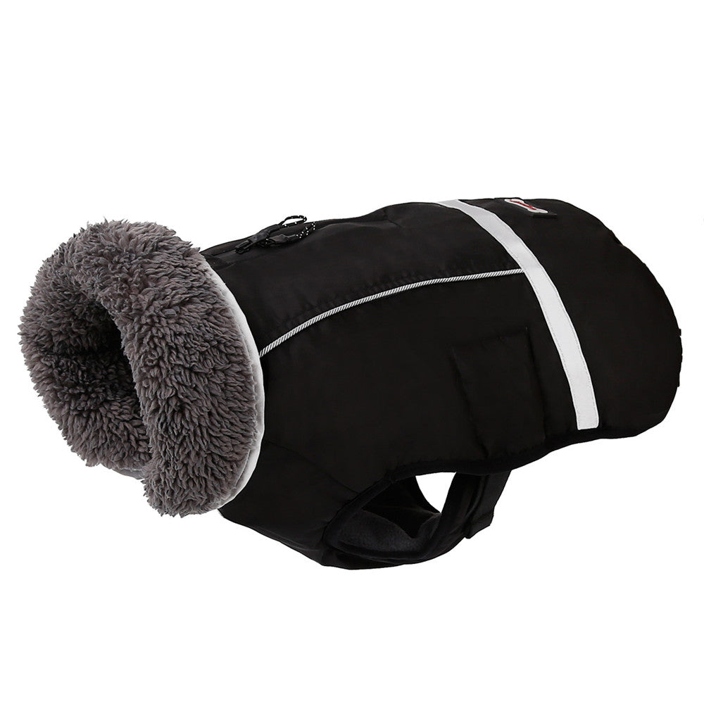 HKM-3270461 Thick Warm Dog Vest - Waterproof, Reflective, Adjustable for Small to Large Breeds