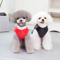 HKM-3270717 Thickened Cotton Four-Legged Dog Outfit for Winter - Casual Style in Black and Silver