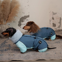 HKM-3270845 Warm Lambswool Cotton-Padded Jacket for Dogs - Autumn and Winter Four-Leg Design