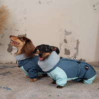 HKM-3270845 Warm Lambswool Cotton-Padded Jacket for Dogs - Autumn and Winter Four-Leg Design