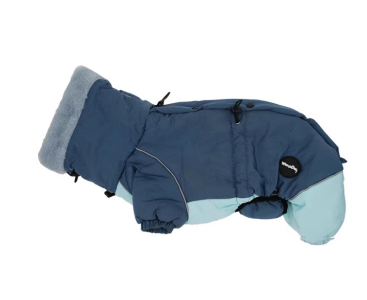 HKM-3270845 Warm Lambswool Cotton-Padded Jacket for Dogs - Autumn and Winter Four-Leg Design