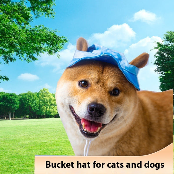 HKM-3271101 Breathable Denim Bucket Hat for Dogs and Cats - Available in Multiple Colors and Sizes