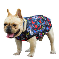 HKM-3271869 Trendy Casual Punk Vest for Dogs in Black and White, Available in Multiple Sizes