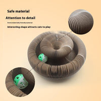 HKM-3272253 Corrugated Brown Cat Scratch Board - Durable, Shape-Changing Design for Pet Play
