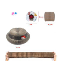 HKM-3272253 Corrugated Brown Cat Scratch Board - Durable, Shape-Changing Design for Pet Play