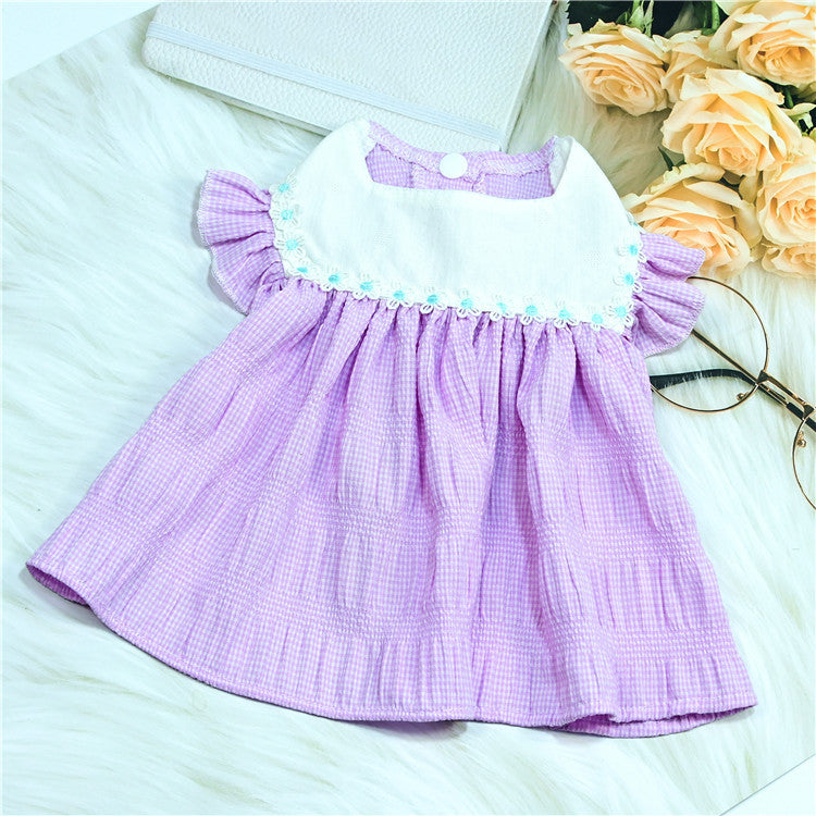 HKM-3272637 Purple Spring and Summer Skirt for Dogs and Cats - Sizes S to XXL