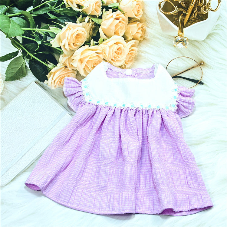 HKM-3272637 Purple Spring and Summer Skirt for Dogs and Cats - Sizes S to XXL