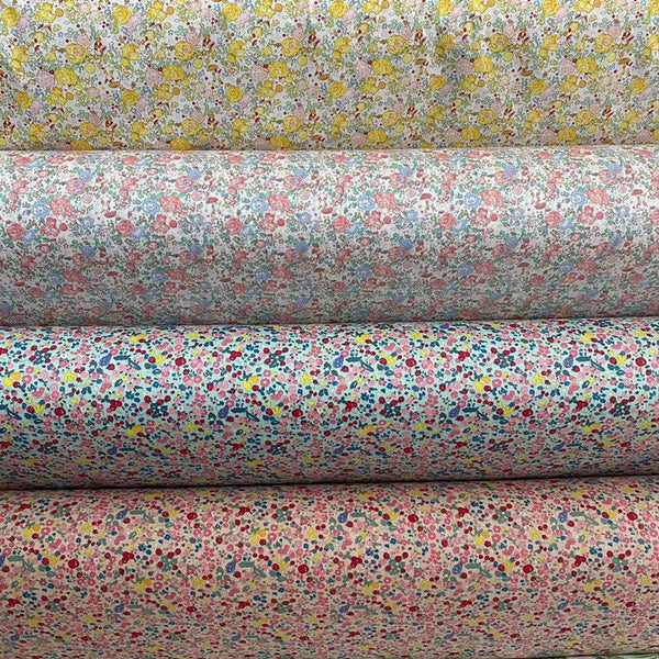 HKM-327315 Eco-Friendly Twill Cotton Fabric with Botanical Print for Children's Apparel and Home Décor