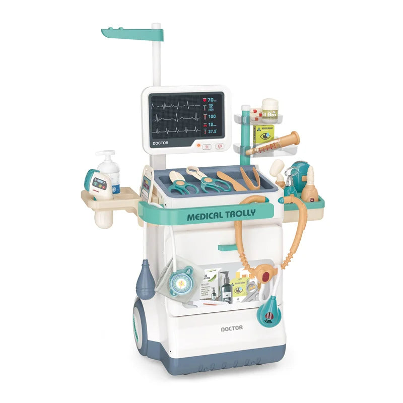 HKM-327315 Kids Medical Doctor Kit Play Set with Medical Car - Ages 5 to 7, Unisex