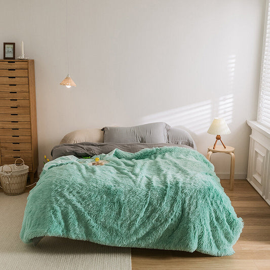 HKM-327315 Peacock Velvet Leisure Blanket in Solid Colors - Multiple Sizes Available