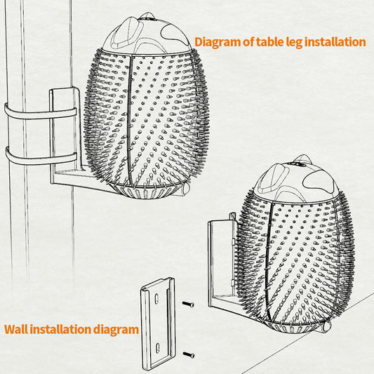 HKM-3273533 Automatic Pet Hair Brush and Massager for Cats - Intelligent Sensor Scratcher Toy