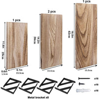 HKM-3273661 Solid Wood Multi-Purpose 4-Layer Wall Shelf in Various Paulownia Finishes
