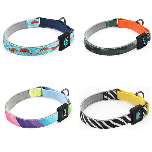 HKM-3274045 Durable Nylon Dog Collar in Vibrant Colors for Small to Large Pets