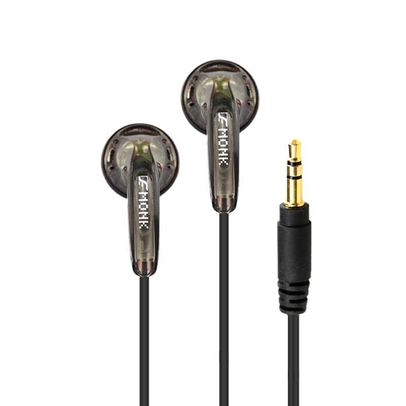 HKM-327507 Flat Head Wired Earphones with 3.5mm Plug - HiFi Sound, 1.2m Cable, Compatible with Android, iOS, and Windows Devices