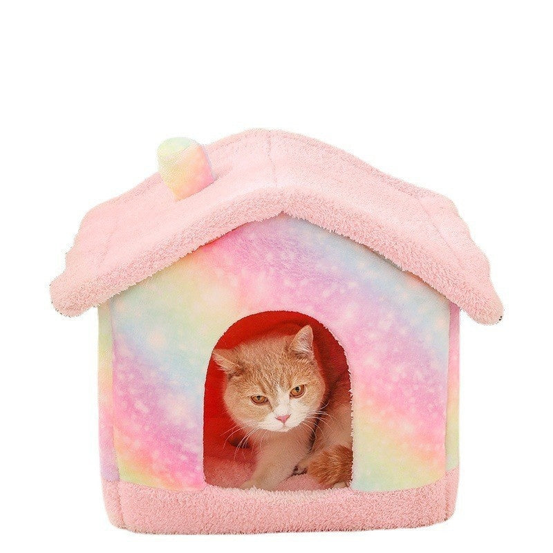 HKM-3276093 Cozy Removable Soft Dog Kennel - Easy Assembly with Washable Cover in Various Colors