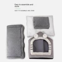 HKM-3276093 Cozy Removable Soft Dog Kennel - Easy Assembly with Washable Cover in Various Colors