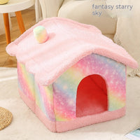 HKM-3276093 Cozy Removable Soft Dog Kennel - Easy Assembly with Washable Cover in Various Colors