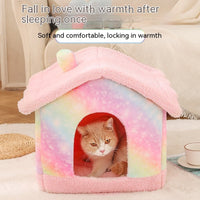 HKM-3276093 Cozy Removable Soft Dog Kennel - Easy Assembly with Washable Cover in Various Colors