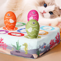 HKM-3276861 Plush Sky Blue Simulated Fish Cat Toy for Playful Pets