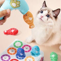 HKM-3276861 Plush Sky Blue Simulated Fish Cat Toy for Playful Pets