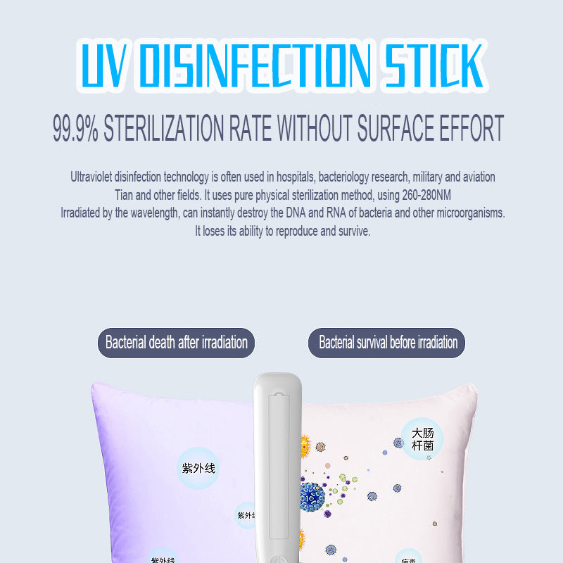 HKM-3277501 UV Hand Disinfection Stick - Portable UV Sterilizer with 3W Power and ABS Material