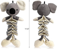 HKM-3279293 Squeaky Plush Koala Toy with Crinkle Paper for Dogs - Durable, Chew-Resistant, Ideal for Small to Large Breeds