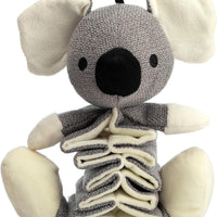 HKM-3279293 Squeaky Plush Koala Toy with Crinkle Paper for Dogs - Durable, Chew-Resistant, Ideal for Small to Large Breeds