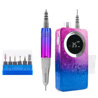 HKM-327955 Gradient Color Nail Polishing Machine - 8 Unique Shades with Ice Flower Design