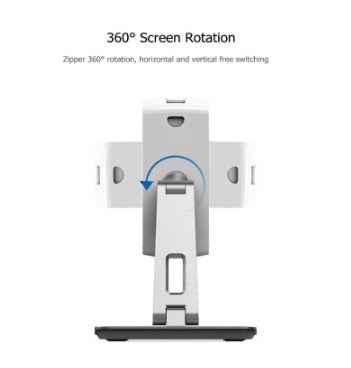 HKM-328019 Adjustable Aluminum Alloy Mobile Phone and Tablet Stand for 4-14 Inch Devices