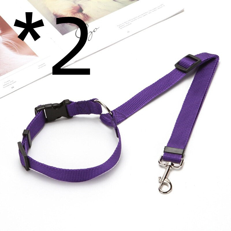 HKM-3281597 Adjustable Pet Car Safety Rope with Reinforced Buckle and 360¡ã Rotating Clip