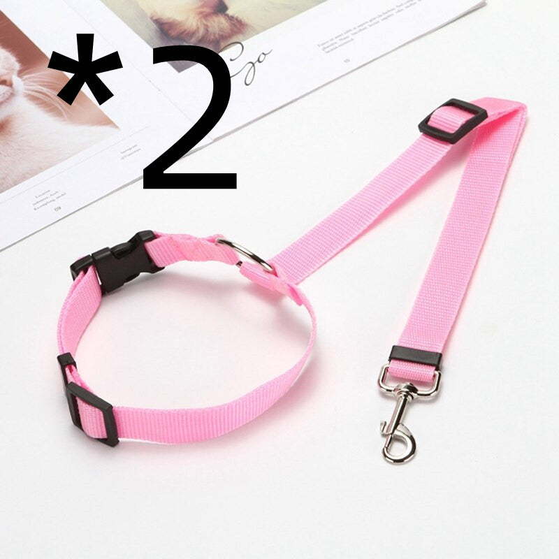 HKM-3281597 Adjustable Pet Car Safety Rope with Reinforced Buckle and 360¡ã Rotating Clip