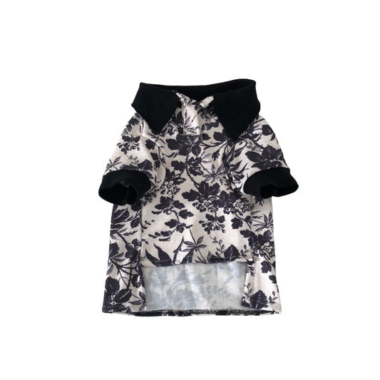 HKM-3282365 Leaf Design Denim Shirt for Dogs - Available in Multiple Sizes