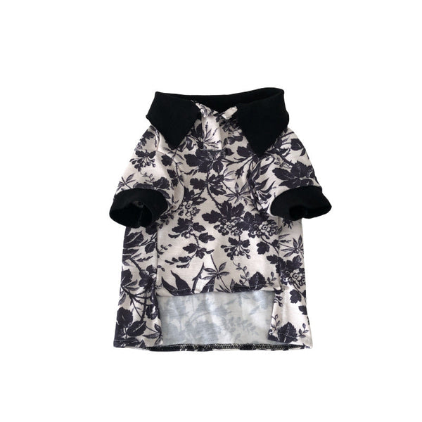HKM-3282365 Leaf Design Denim Shirt for Dogs - Available in Multiple Sizes