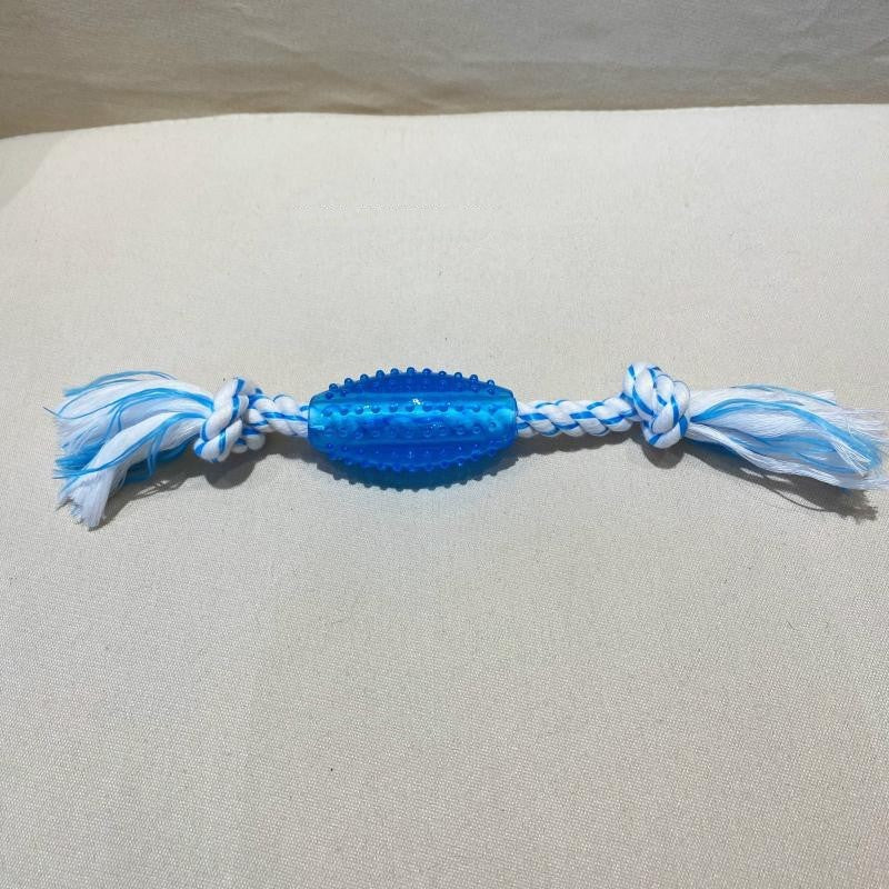 HKM-3282621 Interactive Double Knot Barbed Molar Rope Toy for Shiba Inu - 28cm