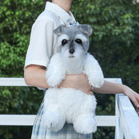 HKM-3284029 Schnauzer Cartoon Dog Backpack with Multi-Scarf Options for Youth