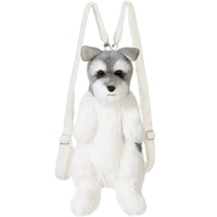 HKM-3284029 Schnauzer Cartoon Dog Backpack with Multi-Scarf Options for Youth
