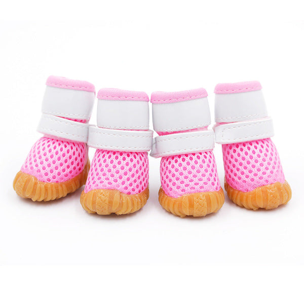 HKM-3284413 Breathable Sports Mesh Dog Shoes - Waterproof, Warm, Multi-Color Options