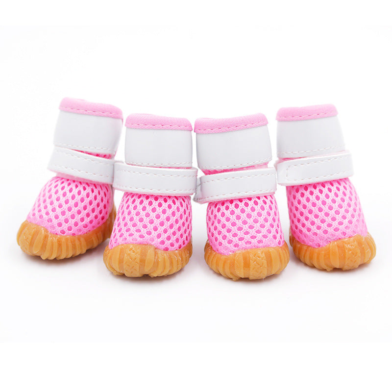 HKM-3284413 Breathable Sports Mesh Dog Shoes - Waterproof, Warm, Multi-Color Options