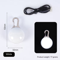 HKM-3285053 Rechargeable LED Night Travel Anti-Lost Warning Light Pendant in Multiple Colors