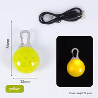 HKM-3285053 Rechargeable LED Night Travel Anti-Lost Warning Light Pendant in Multiple Colors