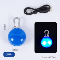 HKM-3285053 Rechargeable LED Night Travel Anti-Lost Warning Light Pendant in Multiple Colors