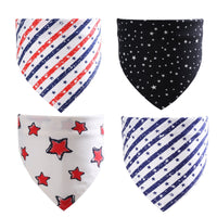 HKM-3285181 Pet Cotton Triangle Scarf for Cats and Dogs - Adjustable Saliva Towel for Year-Round Use, 43x63cm