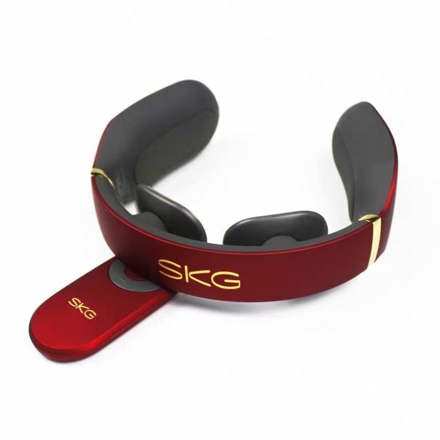 HKM-328531 Red Cervical Spine Massager with Adjustable Speed and Heat Function