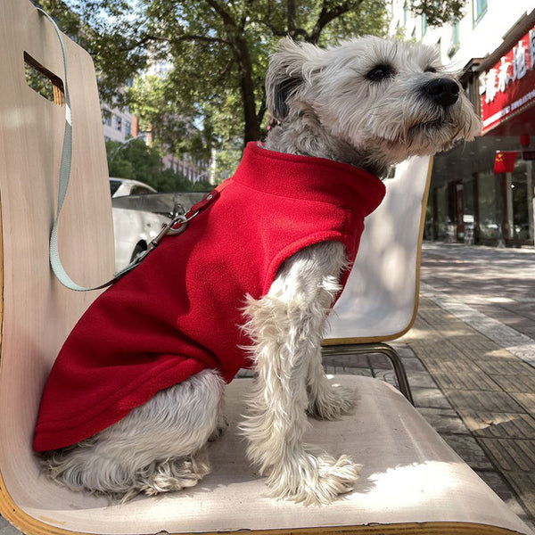 HKM-3285949 Fleece Sweater Vest for Dogs and Cats - Warm and Stylish Winter Wear in Various Colors and Sizes