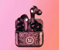 HKM-328659 True Wireless Sports Bluetooth Headset with Battery Display and Voice Control, Mono Channel, Multi-Point Connection - Available in Black and Pink White