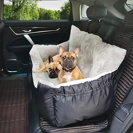 HKM-3287613 Automobile Cushion Pet Bed for Dogs - Soft Cloth Seat Cover, 55x50x35cm, Available in Multiple Colors