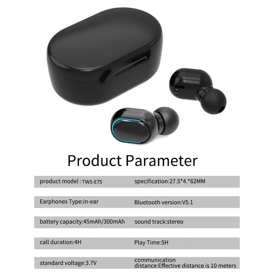 HKM-328787 Wireless Bluetooth 5.0 Sports Earbuds with Magnetic Suction and Enhanced Bass