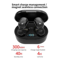 HKM-328787 Wireless Bluetooth 5.0 Sports Earbuds with Magnetic Suction and Enhanced Bass