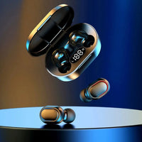 HKM-328787 Wireless Bluetooth 5.0 Sports Earbuds with Magnetic Suction and Enhanced Bass